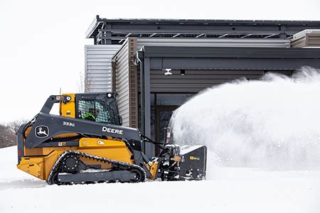 john deere snowblower skid steer|john deere snowblower with tracks.